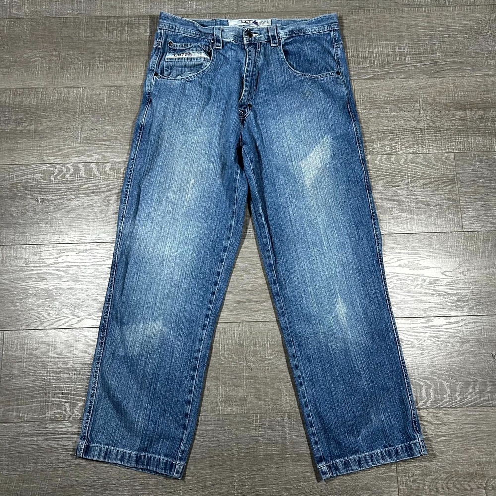 VTG 90s Lot 29 Baggy Jeans‎ Men's 36Wx30L Blue Denim Faded Baggy Medium Wash